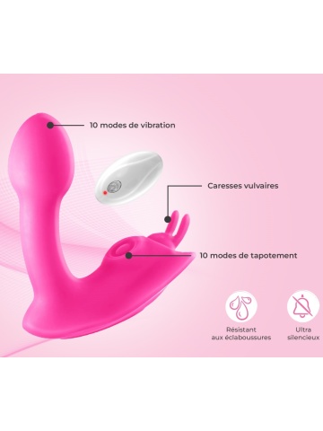 Vaginalo - klitoralni vibrator 3u1 | Yoba Butterfly - Img 4