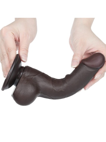 Crni realistični dildo | Sliding Skin 19 cm - Img 4