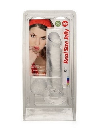 Dildo | Real Size Jelly White 21 cm