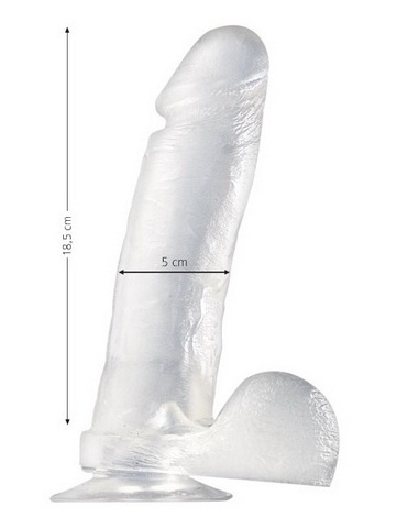 Dildo | Real Size Jelly White 21 cm - Img 3