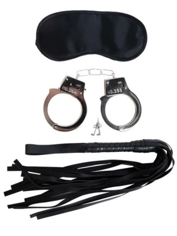 Fetiš set - Bič, Lisice, Maska | Bondage Kit - Img 2