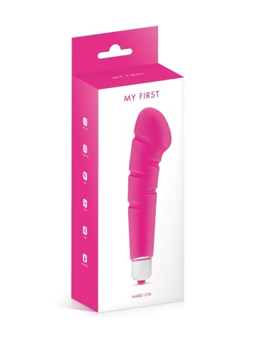 Klitoralni vibrator od silikona | My First Hard On Pink