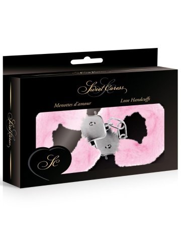 Metalne lisice sa krznom | Sweet Caress Pink