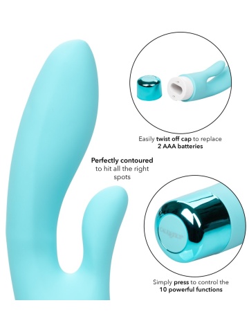 Plavi silikonski vibrator | Eden Lover - Img 6