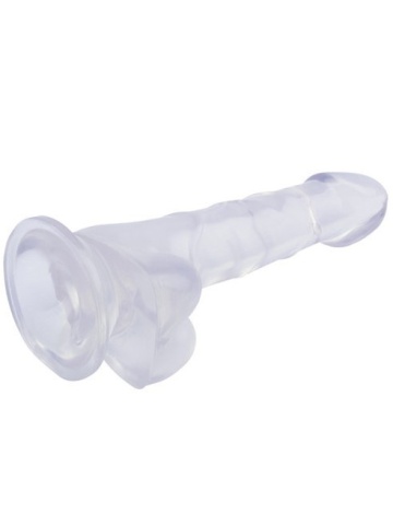 Prozirni realistični dildo | Hi-Ruber 19.5 cm - Img 2