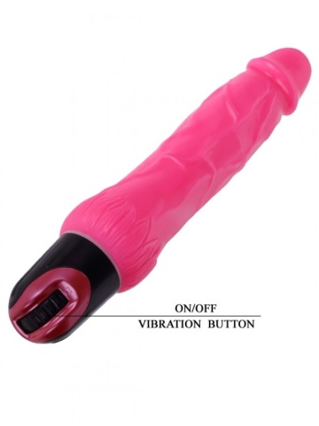 Realističan vibrator | Multi Speed Pink 24 cm - Img 3