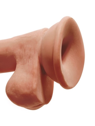 Realistični dildo sa testisima | 3D King Cock Dildo 19 cm - Img 8