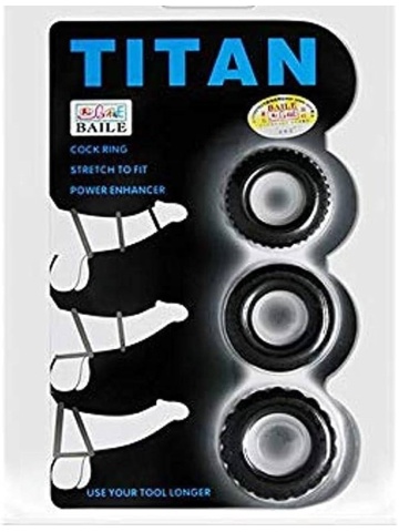 Set prstenova za penis i testise | Titan X3 Blue
