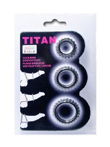 Set prstenova za penis i testise | Titan X3 Pink