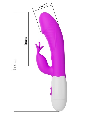 Silikonski Zeka vibrator | Rasmussen Rabbit Pink - Img 6