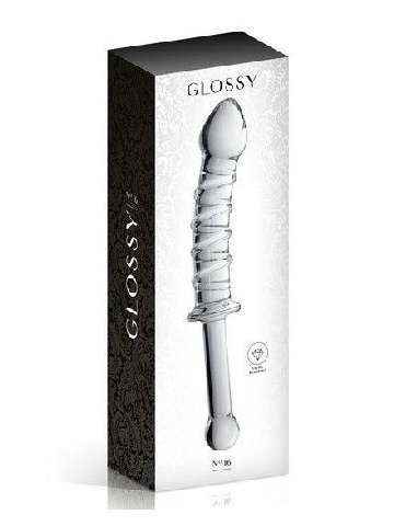 Stakleni dildo | Glossy 16 Celar