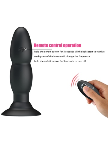 Analni vibrator od silikona na daljinski | Beaded Pleasure - Img 6