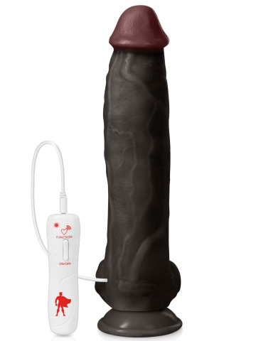 Crni realistični vibrator | Captain Red 31 cm - Img 4