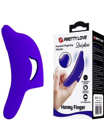 Finger - naprstak sa vibracijom | Delfin Lila