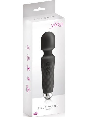 Klitoralni vibrator punjiv | Yoba Wand Crni
