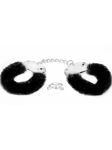 Metalne lisice sa crnim krznom | Furry Black - Img 2