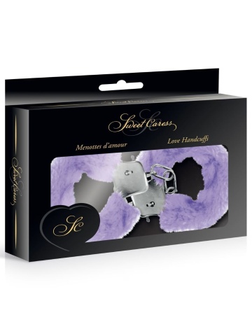 Metalne lisice sa krznom | Sweet Caress Lila