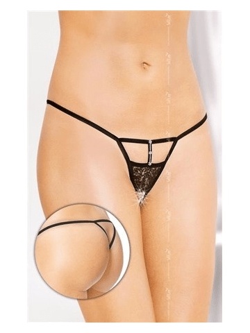Micro tange sa otvorom | String 2461 Black