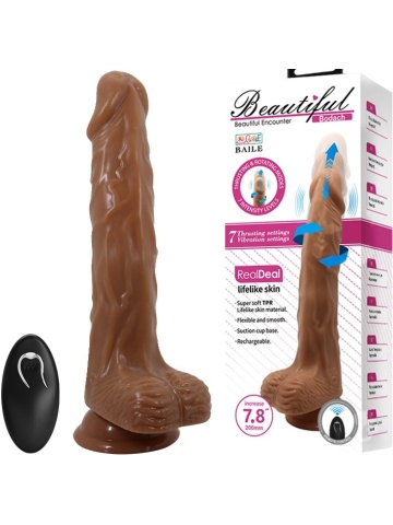 Pokretljiv i punjiv Vibro Dildo na daljinski | Bodach Rechargeable