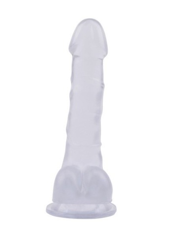 Prozirni realistični dildo | Hi-Ruber 19.5 cm - Img 3