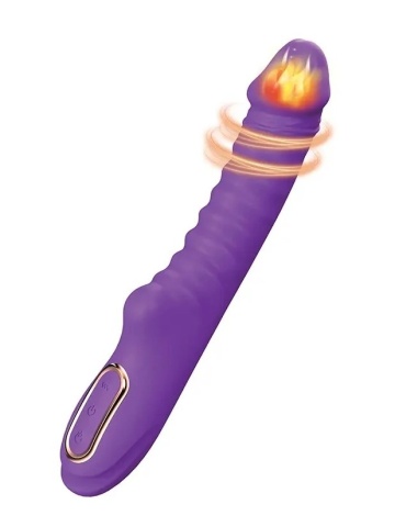 Rebrasti silikonski vibrator | Enyalius Lila - Img 2