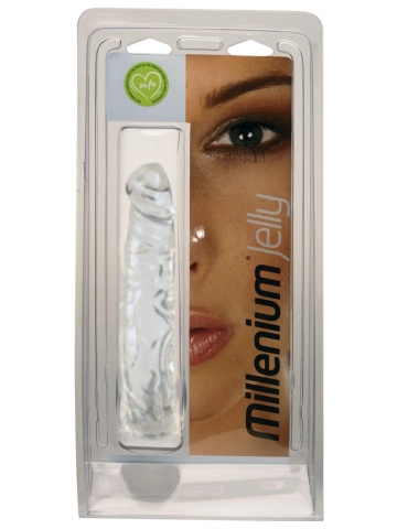 Silikonski dildo | Millenium White Jelly L
