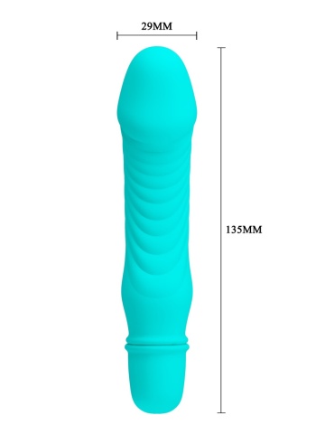 Silikonski plavi mini vibrator | Stev - Img 7