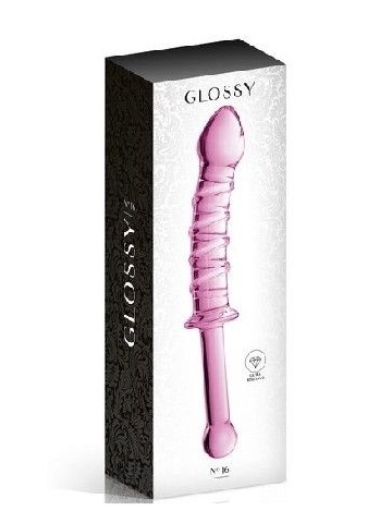 Stakleni dildo | Glossy 16 Pink
