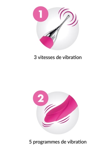 Vibrator Stimulator 2u1 | Accuracy Pink - Img 6