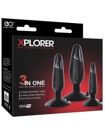 Analni set 3 pluga | Xplorer Anal Training Kit