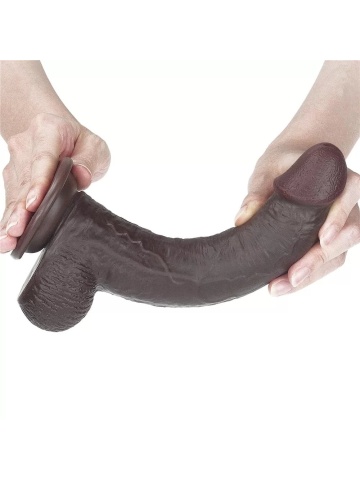 Crni realistični dildo | Sliding Skin 22 cm - Img 4