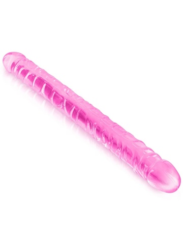Dupli dildo | Crystal Pink 44 cm - Img 2