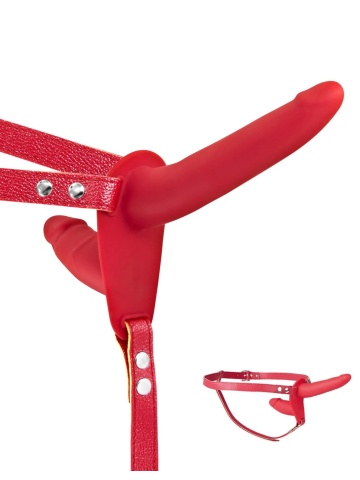 Dupli Strap On | Double Strap Red - Img 4