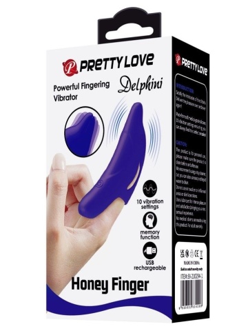 Finger - naprstak sa vibracijom | Delfin Lila - Img 1
