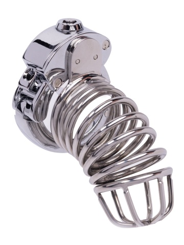 Kavez za penis | Stainless steel cock cage Locking Mechanism - Img 2