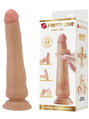 Mekani dildo sa kožicom | Tiemeyer Sliding Skin 25 cm