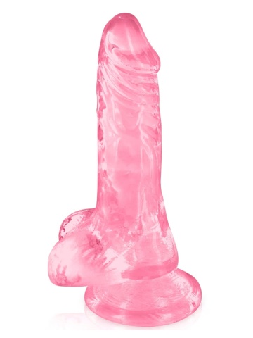 Mini prozirni dildo | Pure Jelly Pink 13 cm - Img 3