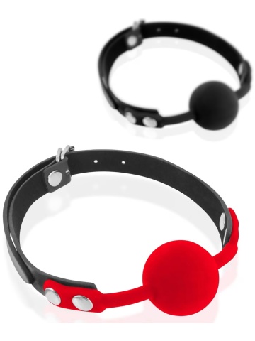 Silikonska kugla za usta crvena | Silicon Red Ball Gag - Img 3