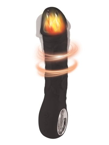 Silikonski Vibrator sa grejanjem | Prometheus Black - Img 2