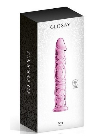 Stakleni dildo | Glossy 4 Pink