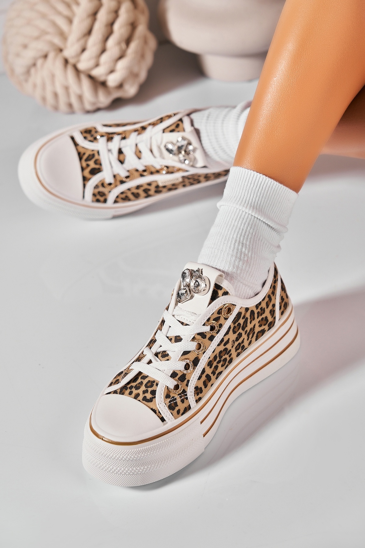 Adidași de damă Textil Animal Print Deisy