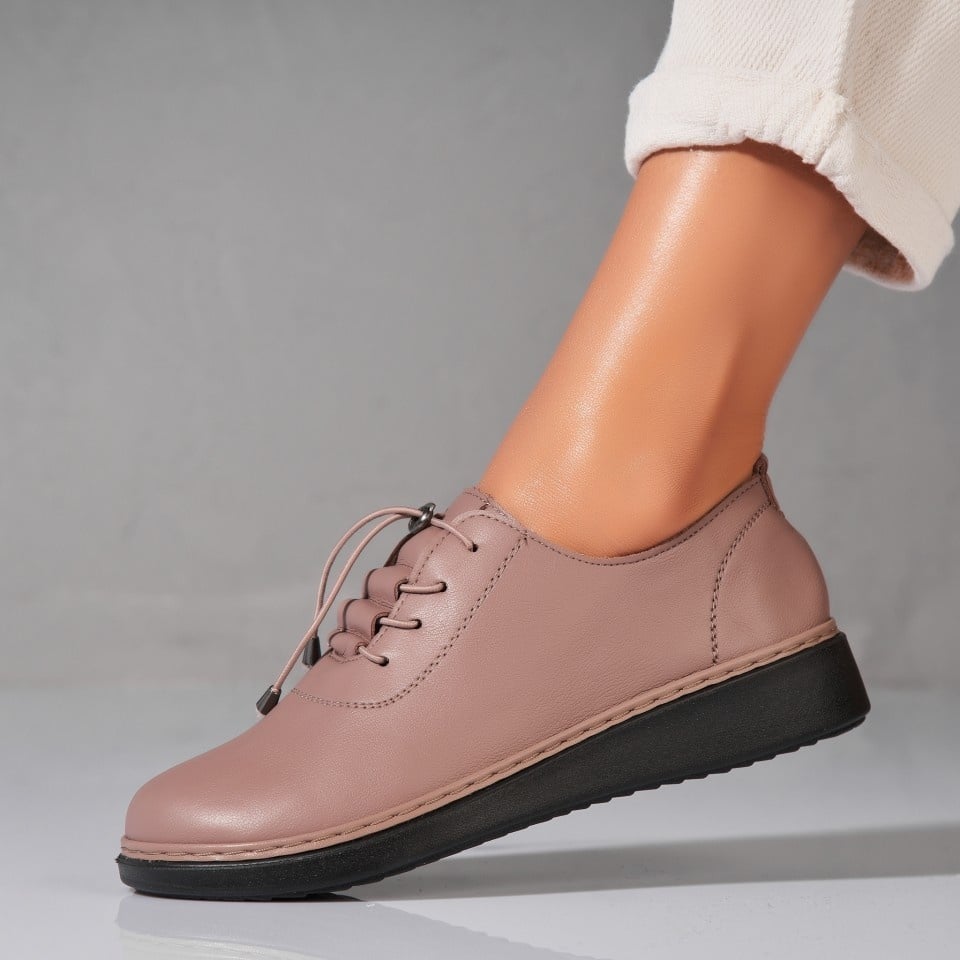 Pantofi dama casual Kaki din Piele Ecologica Amyah