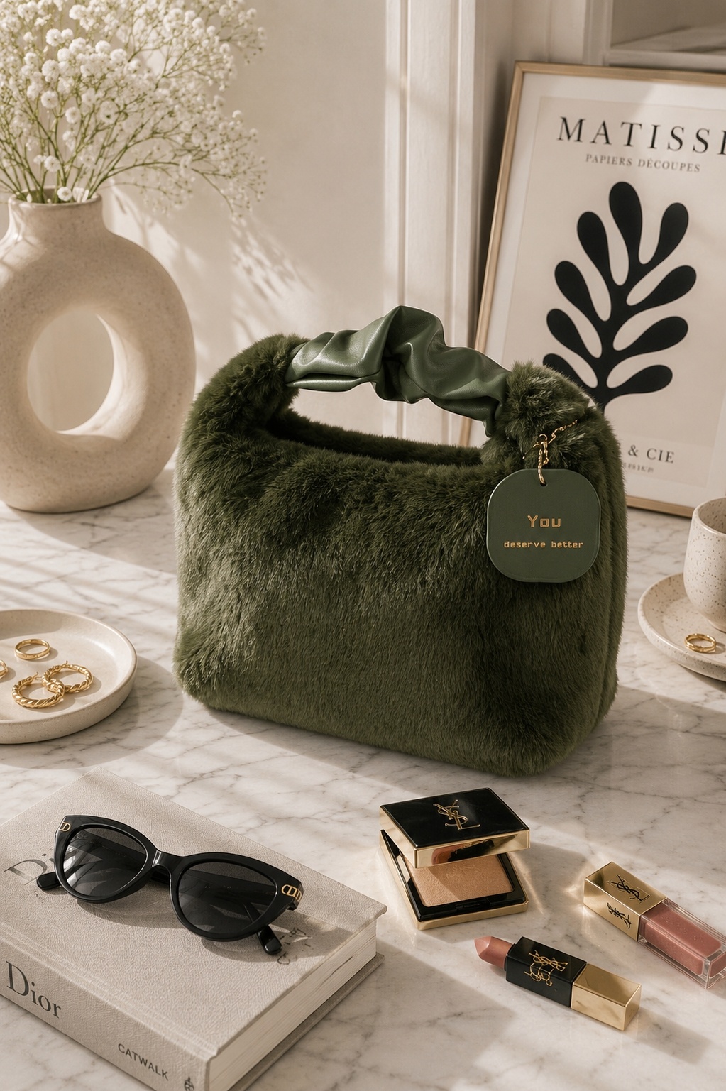 Geantă Damǎ Verde Sidnie