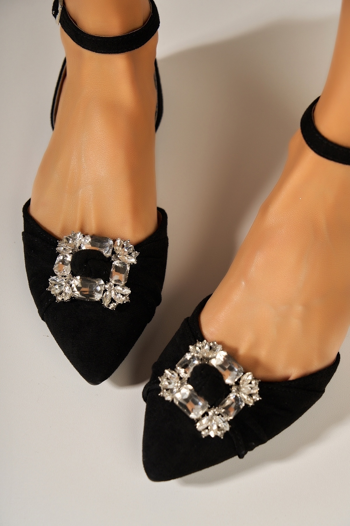 Pantofi dama casual Negri din Piele Ecologica Intoarsa Taryn