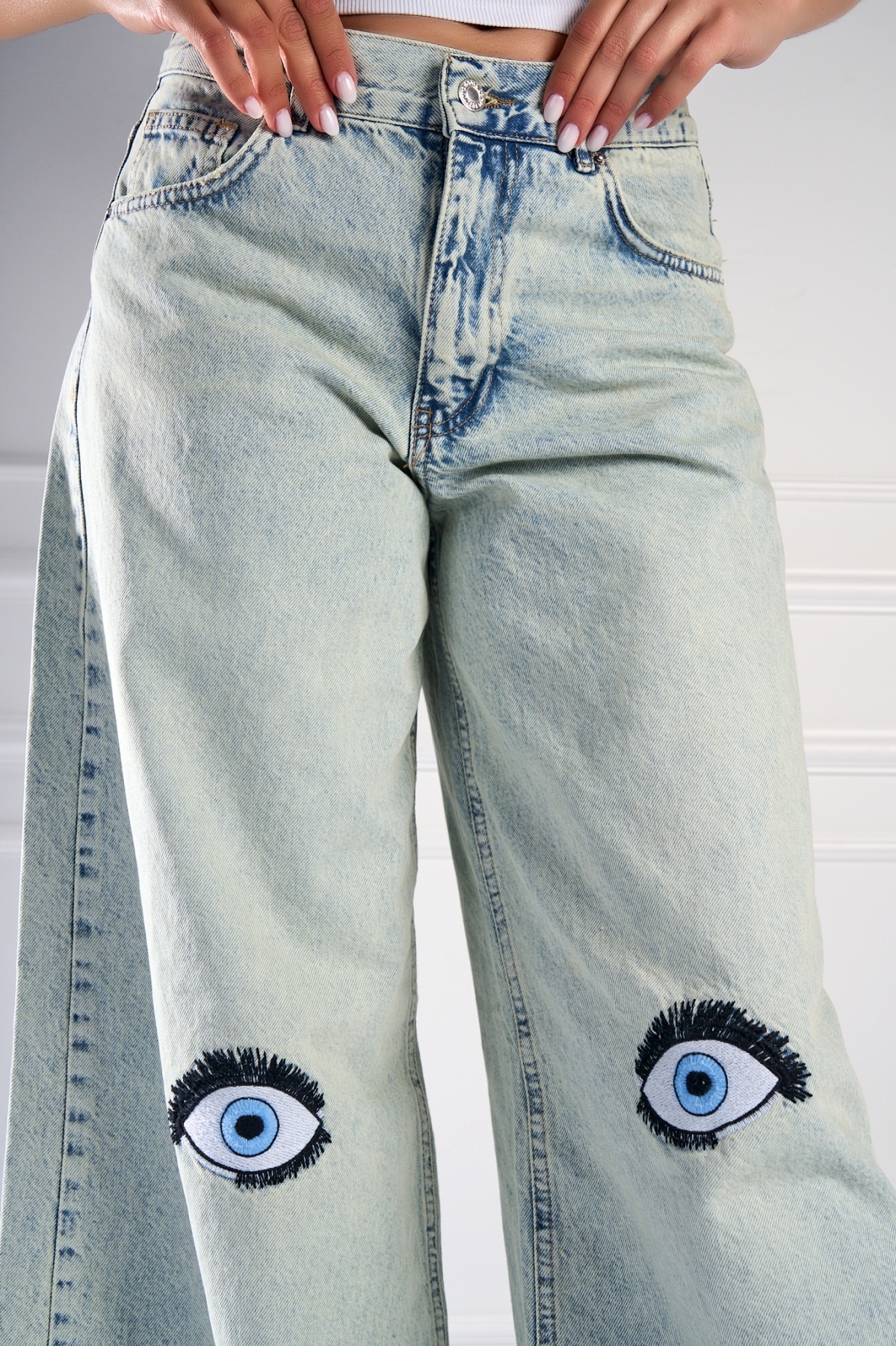 Blugi Damă Oversize Albastri Cithara