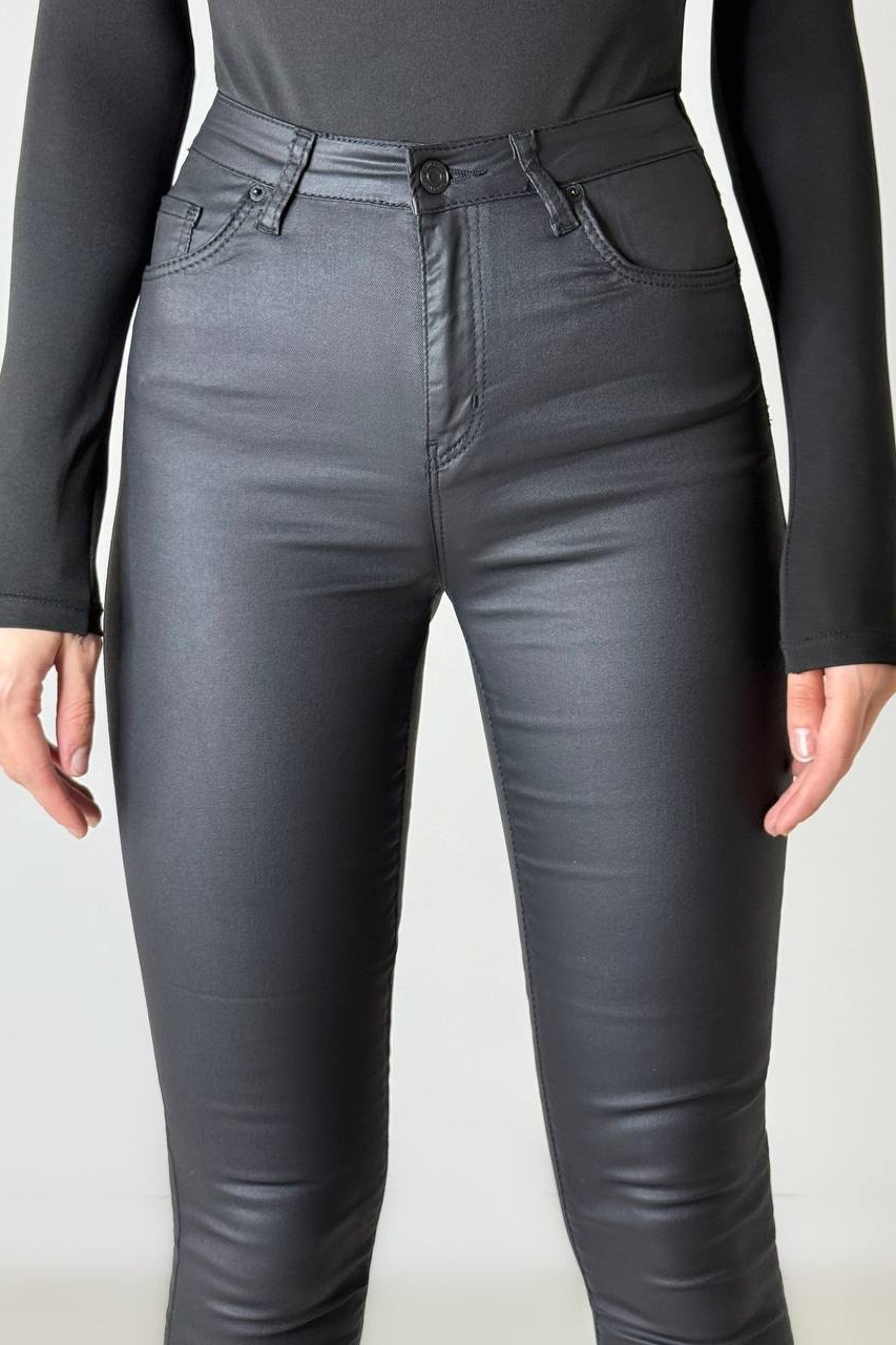 Blugi Damă Skinny Fit Negru Lacarino