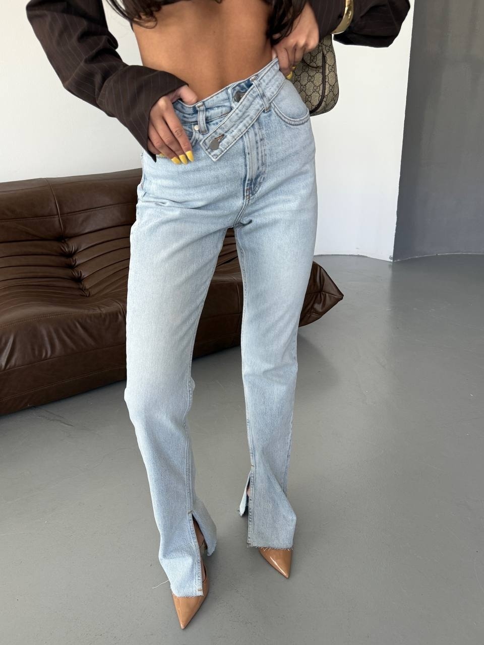 Blugi Regular Fit Albastri Reigna