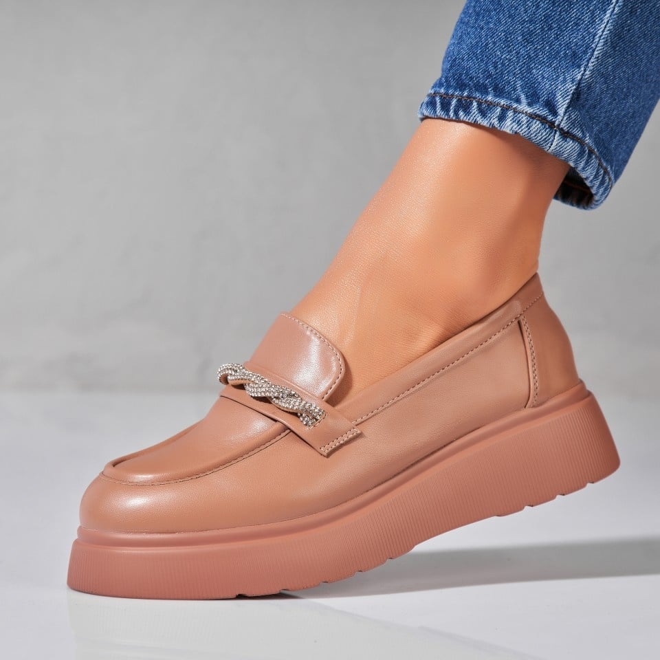 Pantofi dama casual Kaki din Piele Ecologica Rena