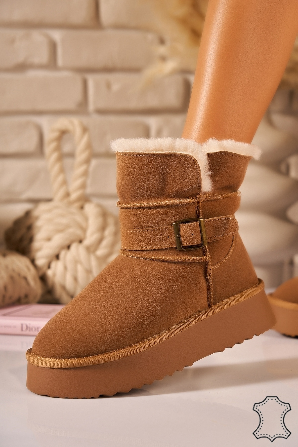 Cizme Piele Naturala Intoarsa dama Maro Koah