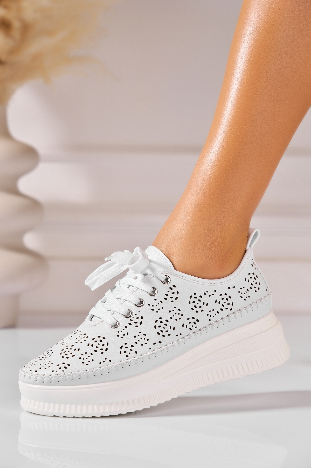 Pantofi dama casual Gri din Piele Ecologica Yamika